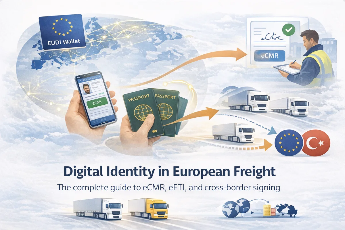 Digital Identity in European Freight: eCMR, eFTI, Cross-Border
