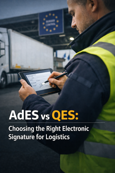 AdES vs QES: Which Electronic Signature Level Does Your Logistics Business Actually Need?