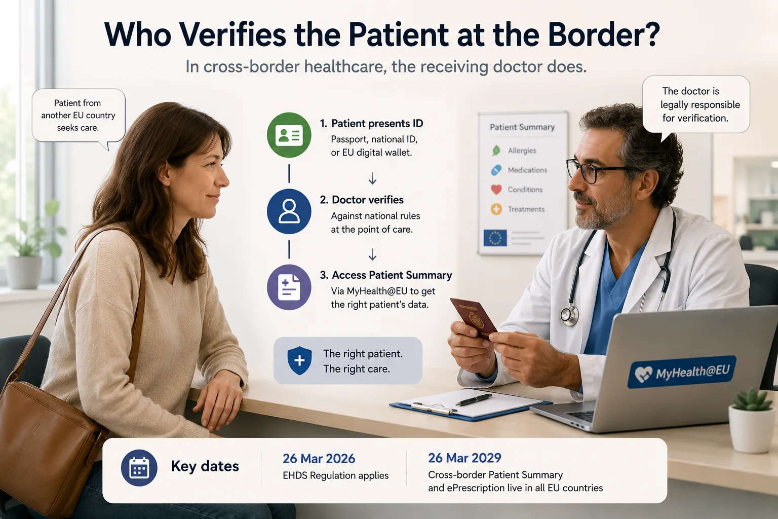EHDS Patient Summary 2026: Who Verifies the Patient at the Border?