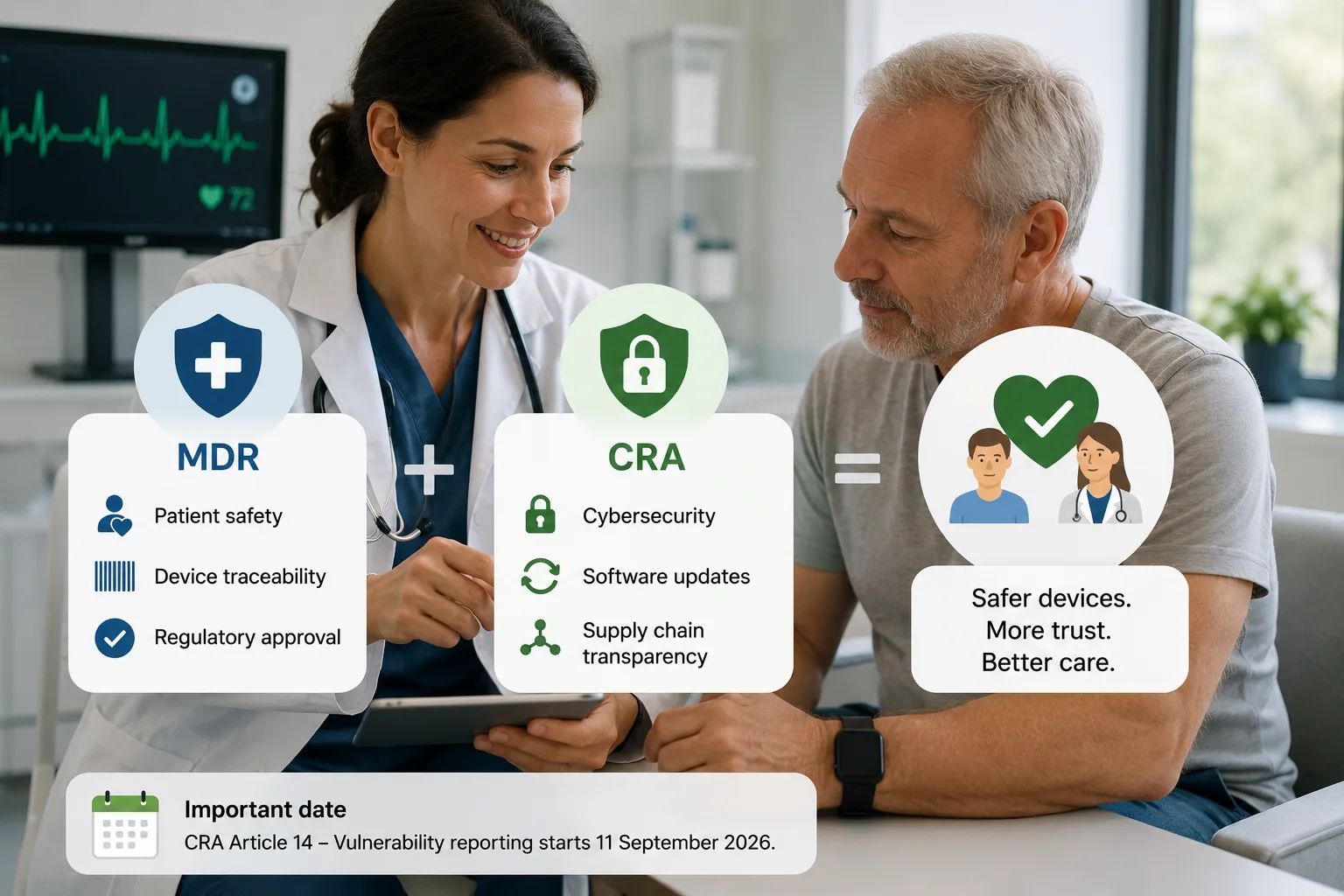 Do Medical Devices Need Both CRA and MDR Identity Controls?