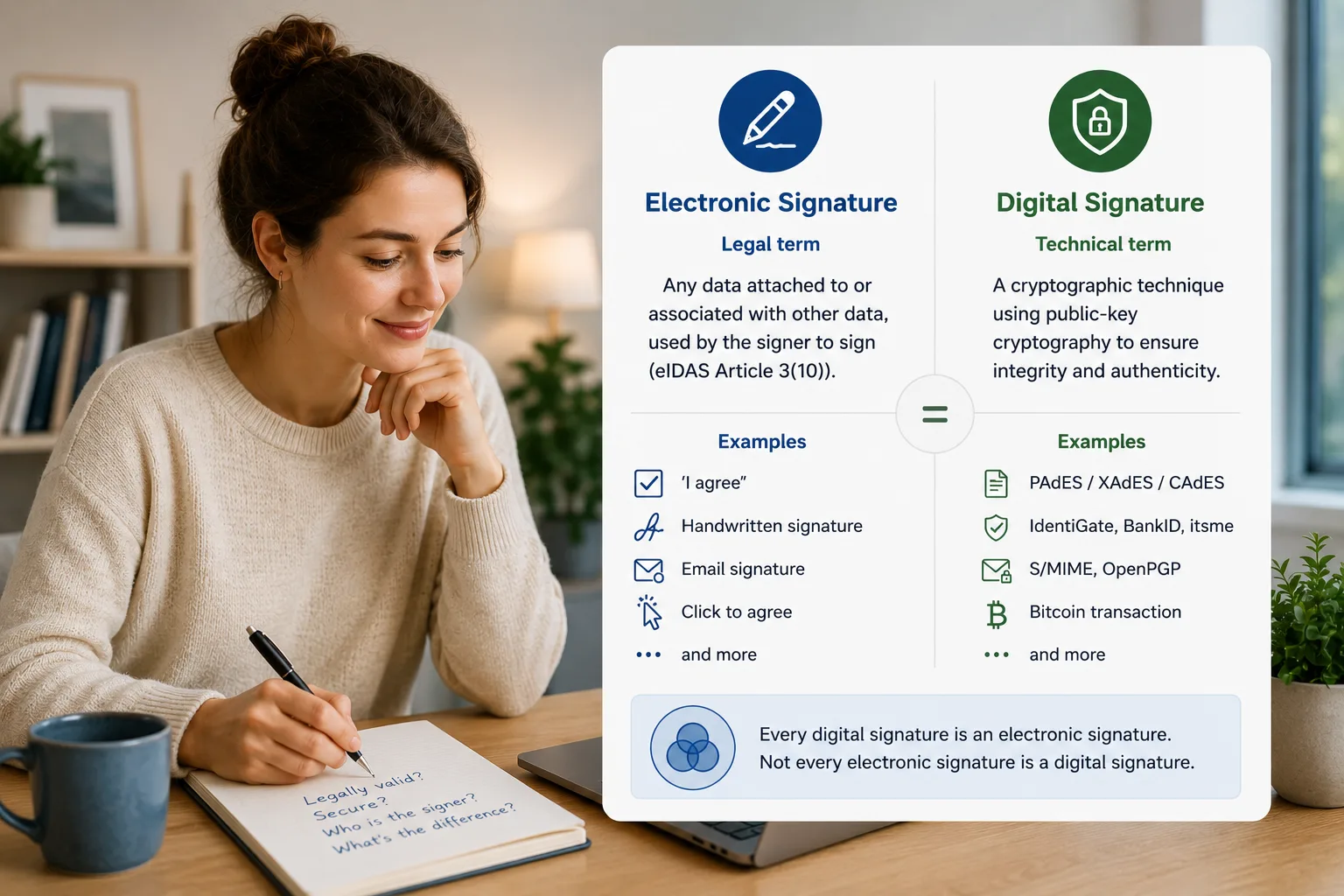What's the Difference Between Digital Signature and Electronic Signature?