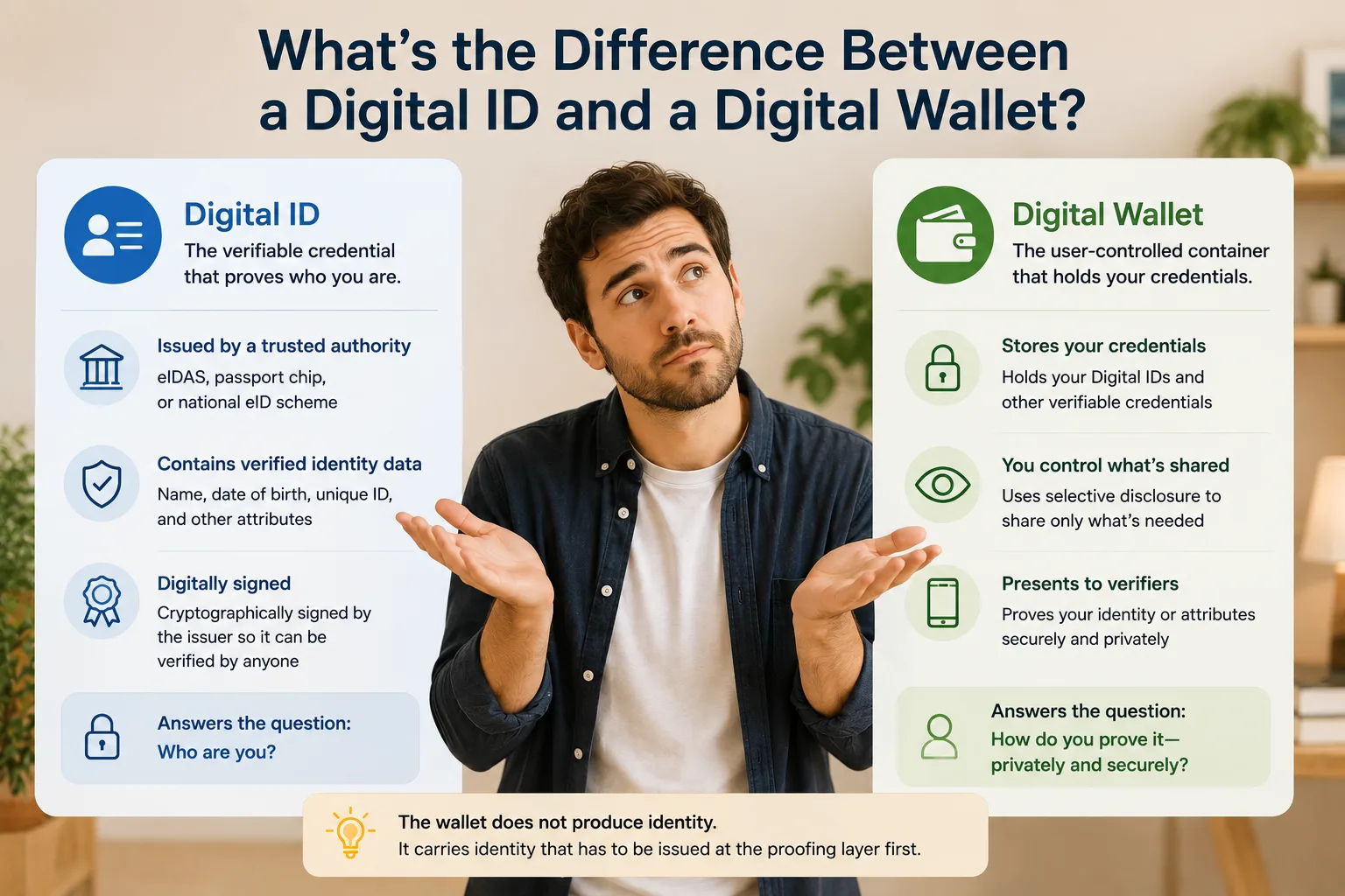 What's the Difference Between a Digital ID and a Digital Wallet?
