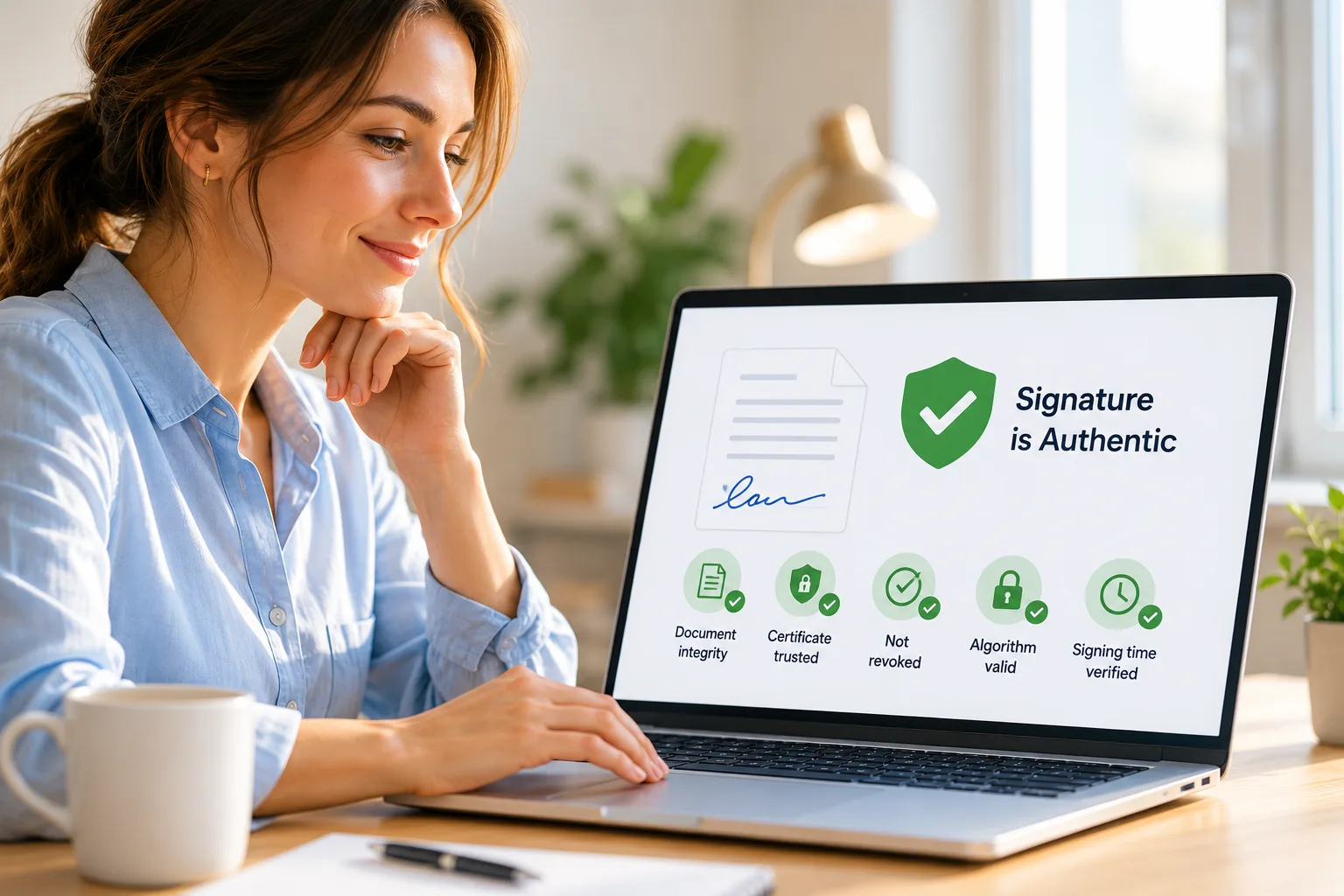 How Do I Verify Someone's Digital Signature Is Authentic?