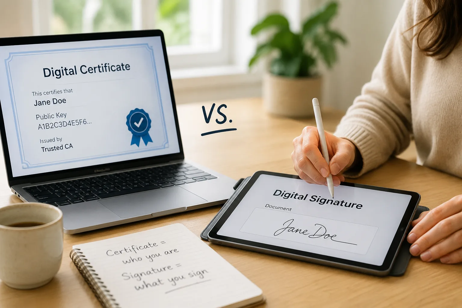 Digital Certificate vs Digital Signature: What's the Difference?