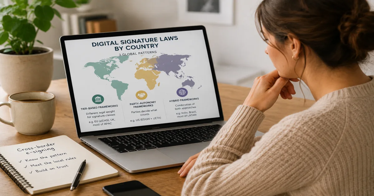 Digital Signature Laws by Country: What's Legal Where?
