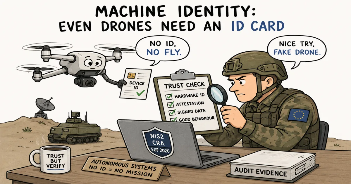 Identity of Things in Defence: What NIS2, CRA, and EDF 2026 Actually Require